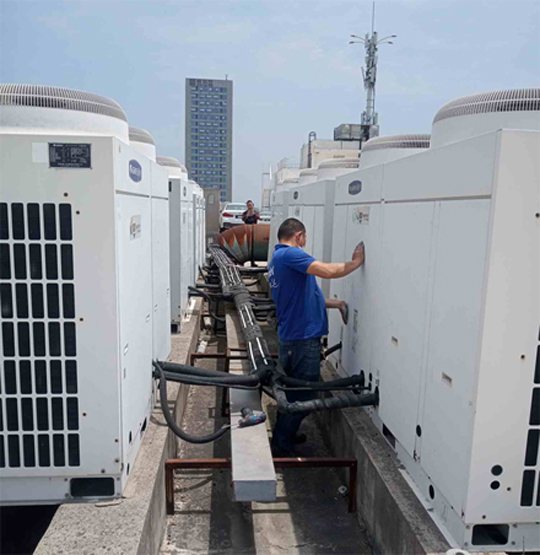 根河中央空调制热和不制冷系统维修方法